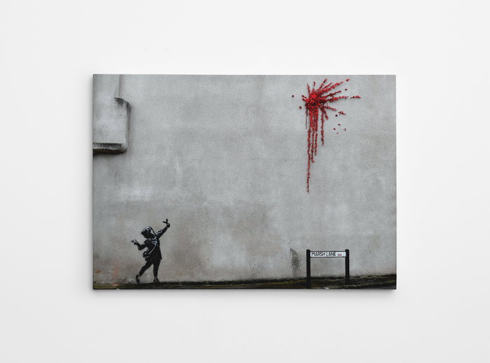 Wallity WY28 Banksy Lienzo Decorativo 50 x 70 cm